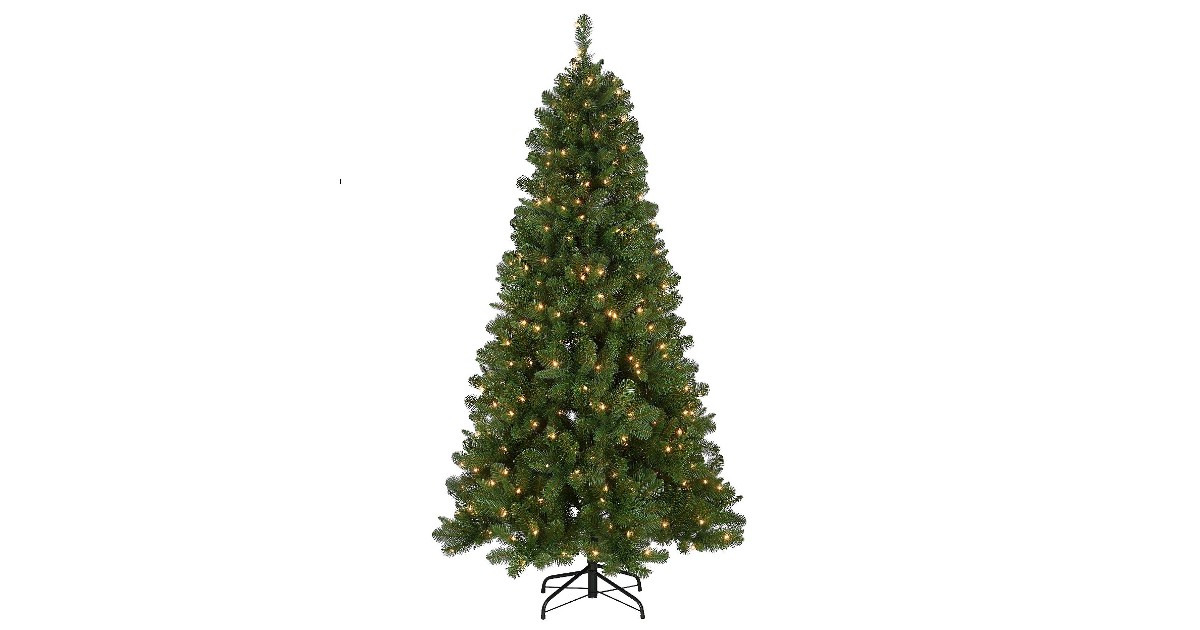 6.5-Foot Pine Tree with Clear Lights ONLY $99.99 (Reg. $350)