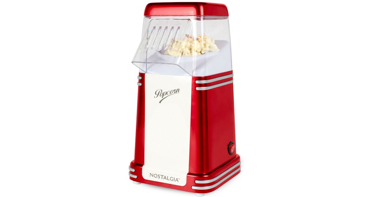 Nostalgia Retro Hot Air Popcorn Maker ONLY $17.99 (Reg $40)