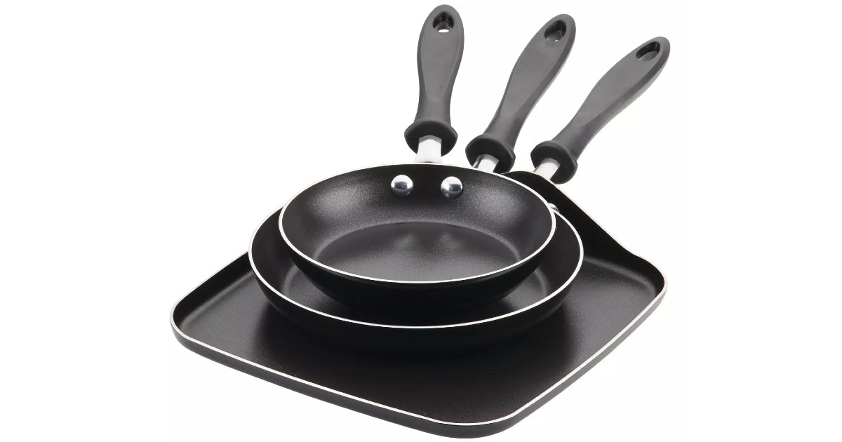 Farberware 3pc Nonstick Cookware Set ONLY $10 (Reg $20)