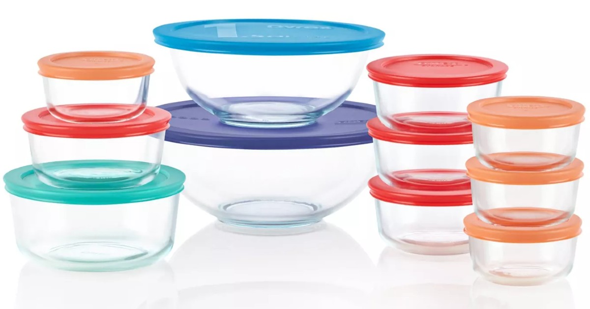 Pyrex 22-pc Glass Food Storage Set ONLY $17.99 (Reg $60)