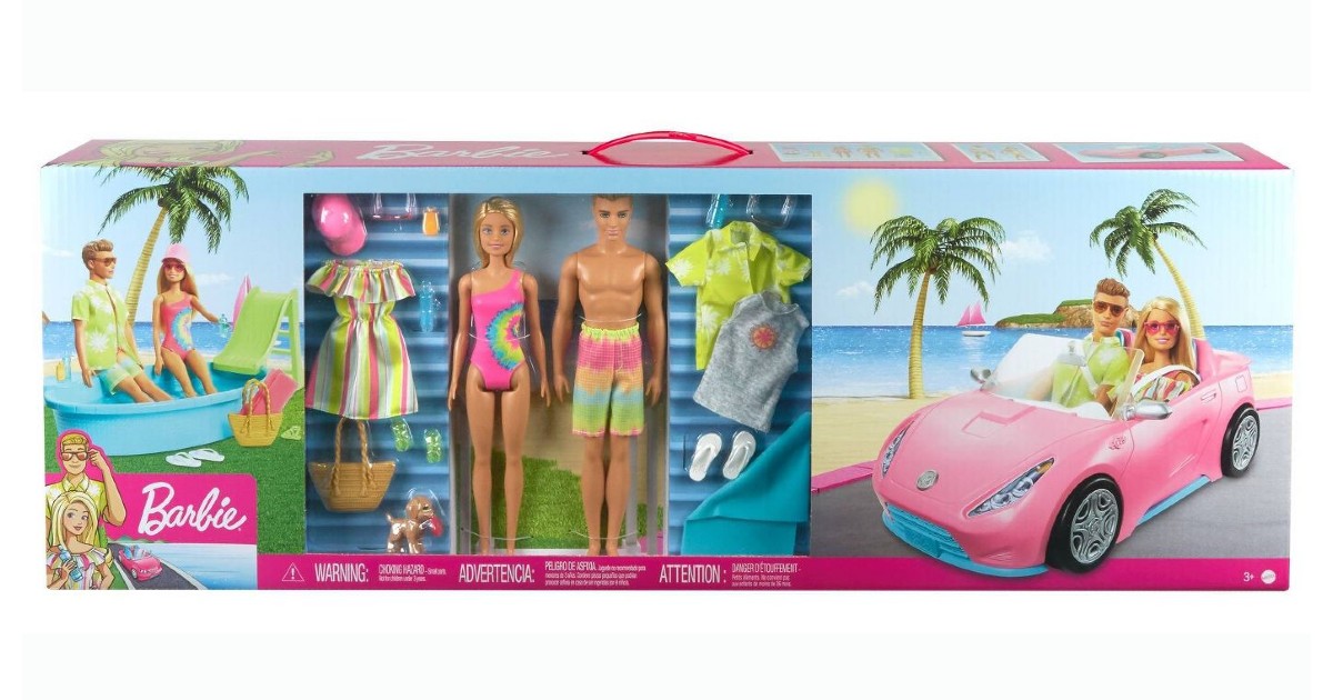 Barbie Pool & Convertible Bundle Playset ONLY $24.99 (Reg. $50)