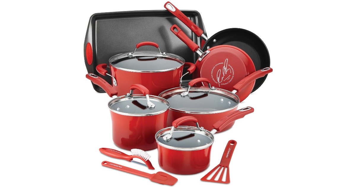 Rachael Ray 14-Pc Nonstick Cookware Set ONLY $79.99 (Reg $300)