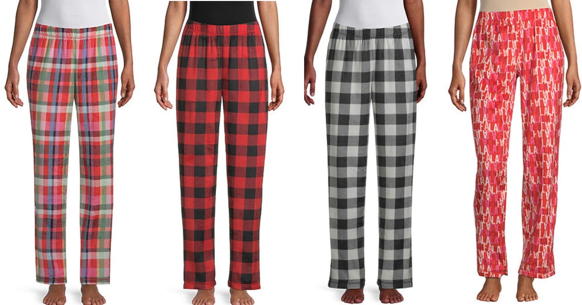 Sleep Chic Womens Fleece Pajama Pants