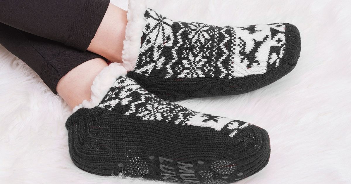 MUK LUKS Short Slipper Socks ONLY $8.49 (Reg $18)