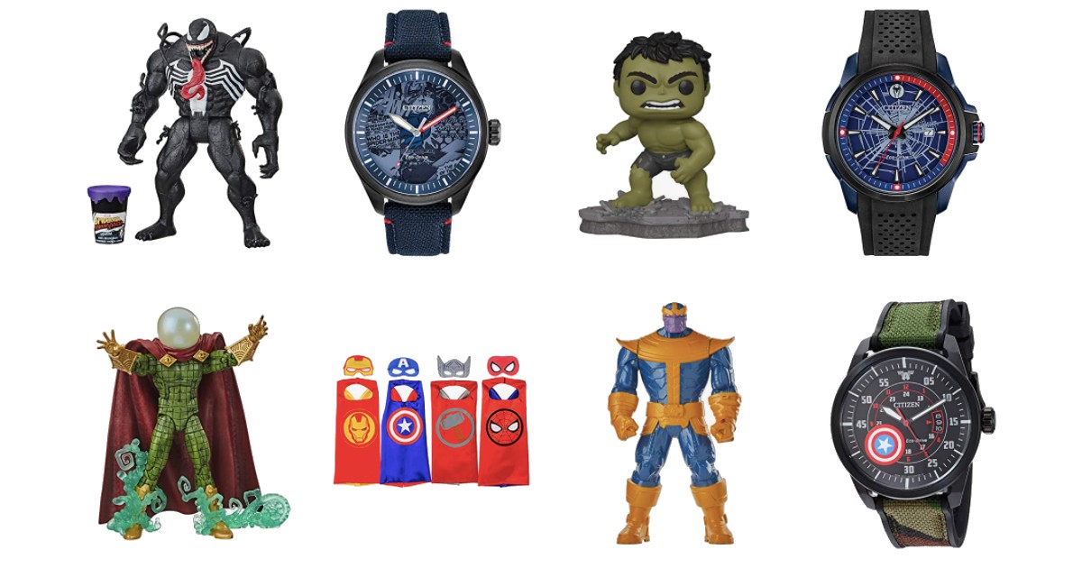 Save up to 60% on Marvel Toys and Watches