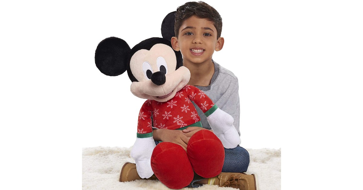 Disney Mickey Mouse Large Holiday Plush ONLY $9.99 (Reg $20)
