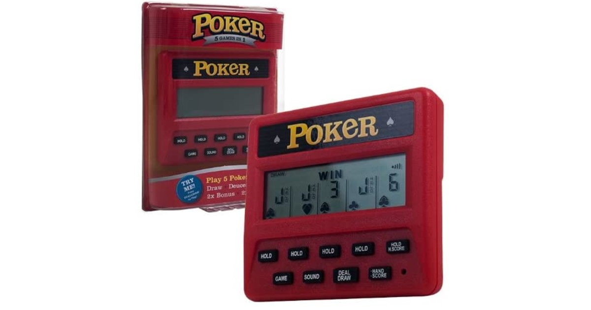 Electronic Handheld 5 in 1 Poker Game ONLY 11.57 (Reg. 20) Daily