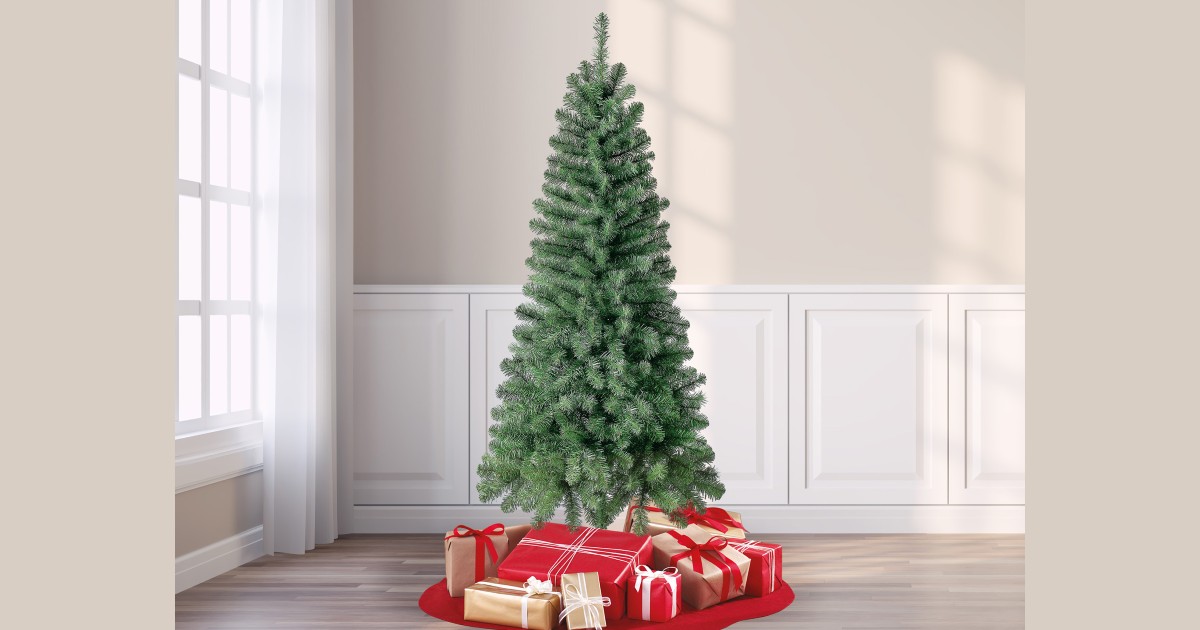 Holiday Time Non-Lit 6ft Chrismas Tree ONLY $22 at Walmart