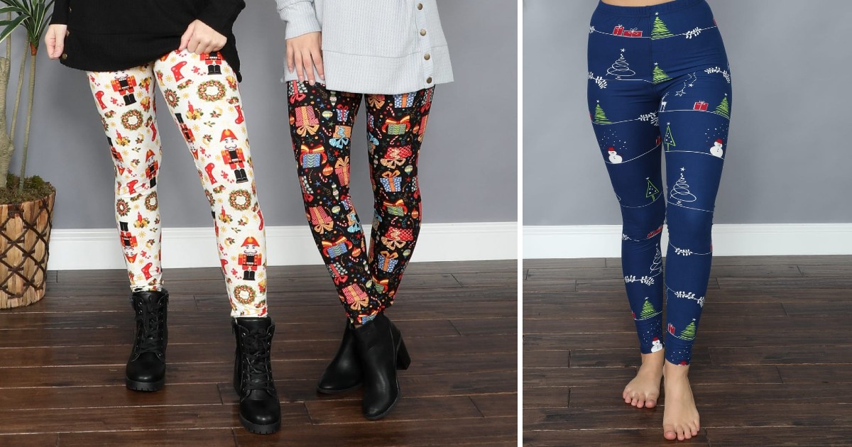 So Soft Holiday Leggings ONLY $7.99 Shipped (Reg $25)