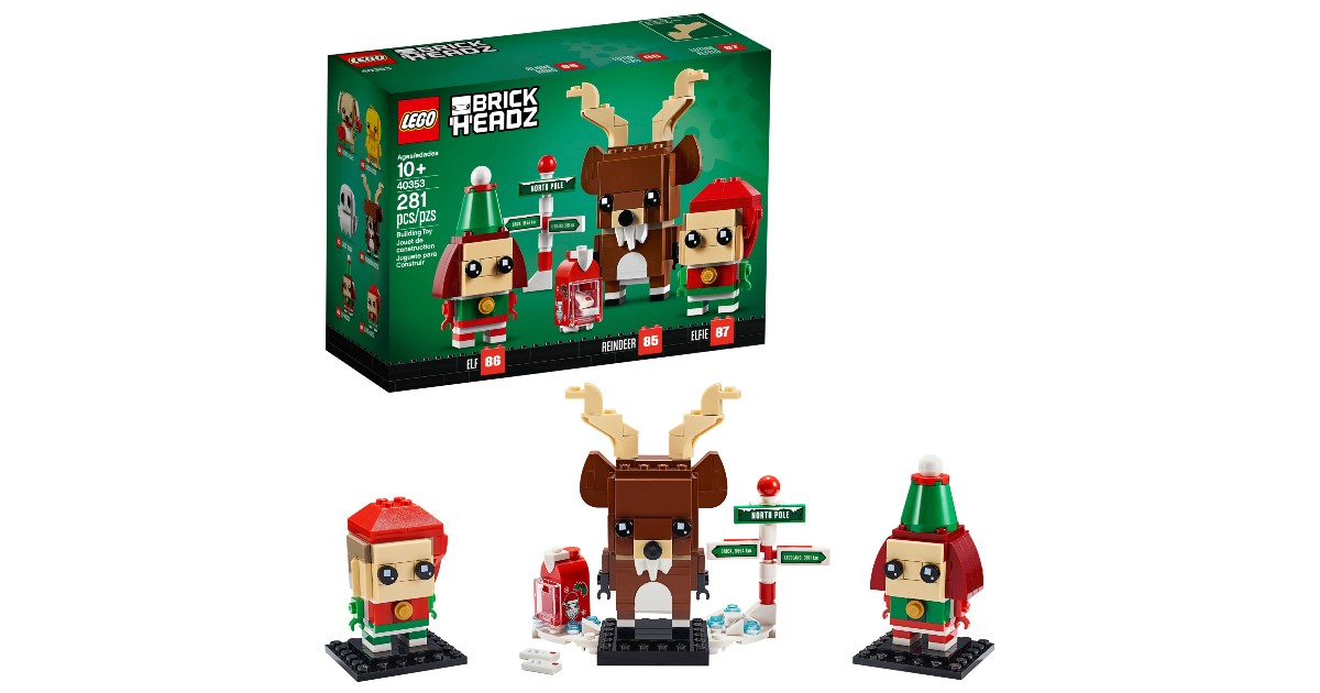 LEGO Brickheadz Reindeer, Elf and Elfie ONLY $9.99 (Reg. $20)