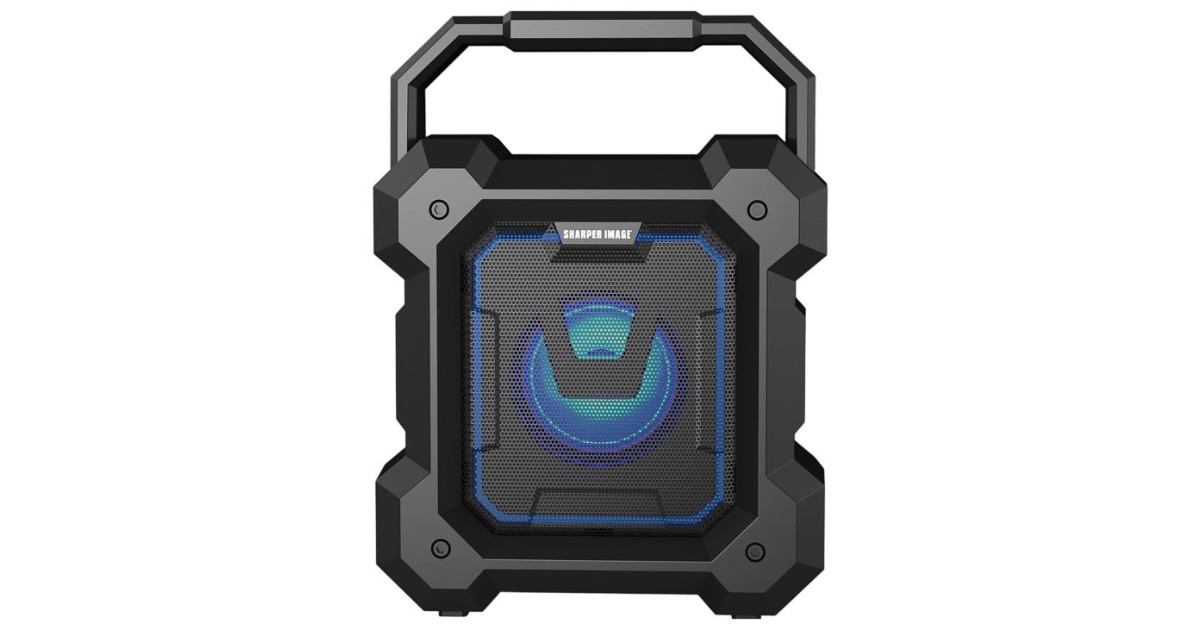 Brookstone Mini Light Up Boombox with Mic ONLY $29.99 (Reg $60)