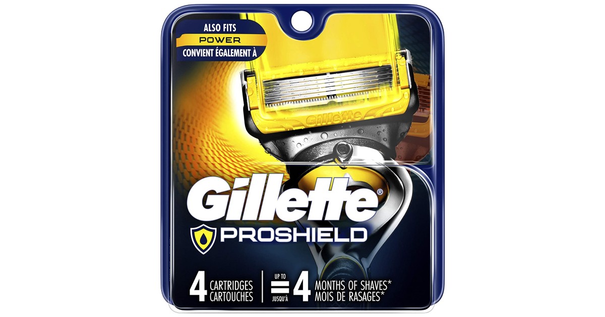 Gillette Fusion5 ProShield 4-Refills ONLY $7.96 Shipped