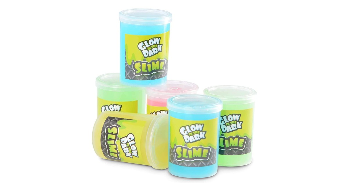 Glow in The Dark Slime 6 Pack on Amazon