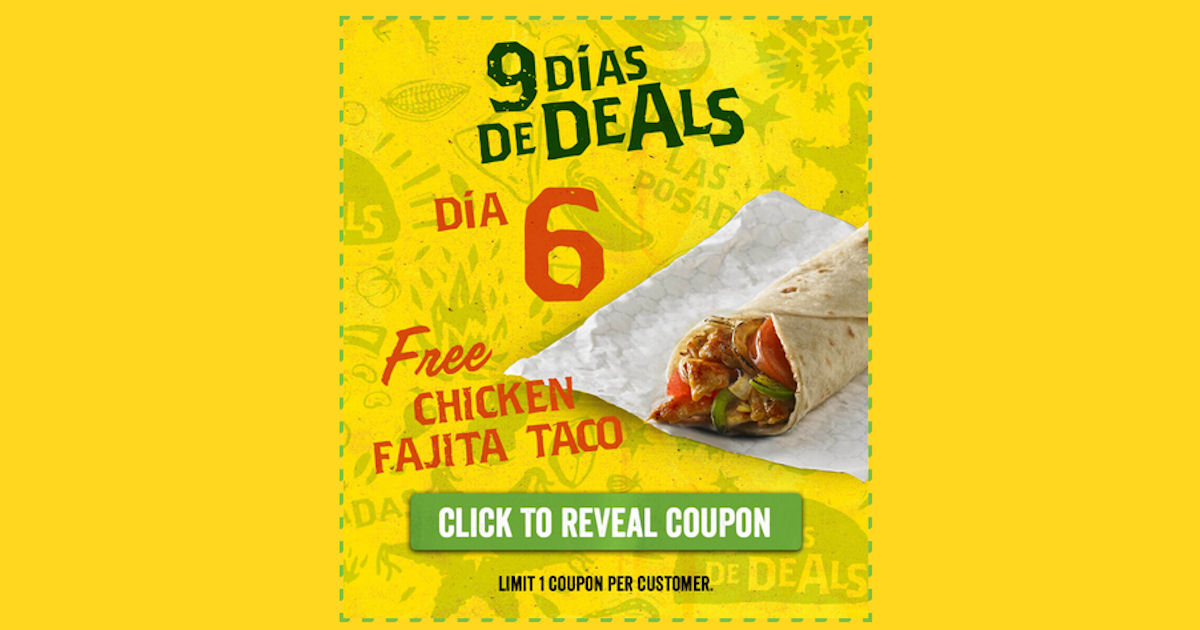 Free Chicken Fajita Taco at 7Eleven & Stripes Free Product Samples