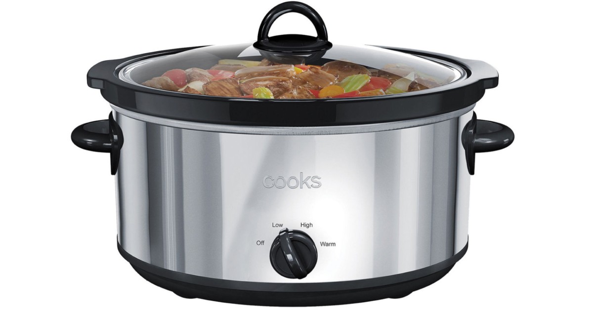 Cooks 6-Qt Stainless Steel Slow Cooker