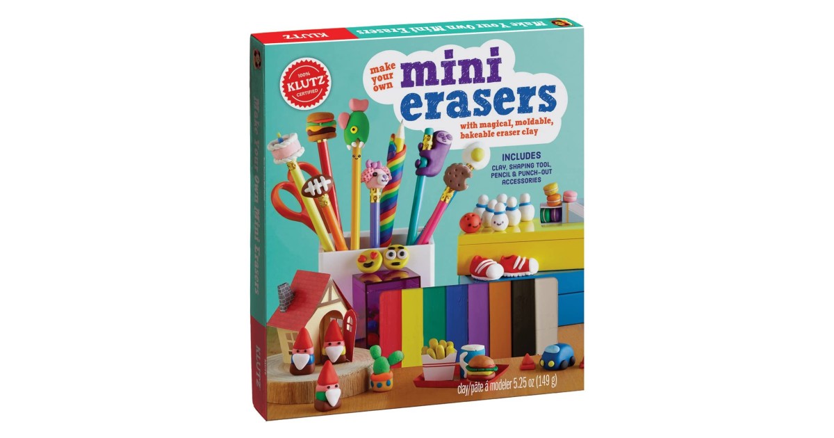 KLUTZ Make Your Own Mini Erasers Toy on Amazon