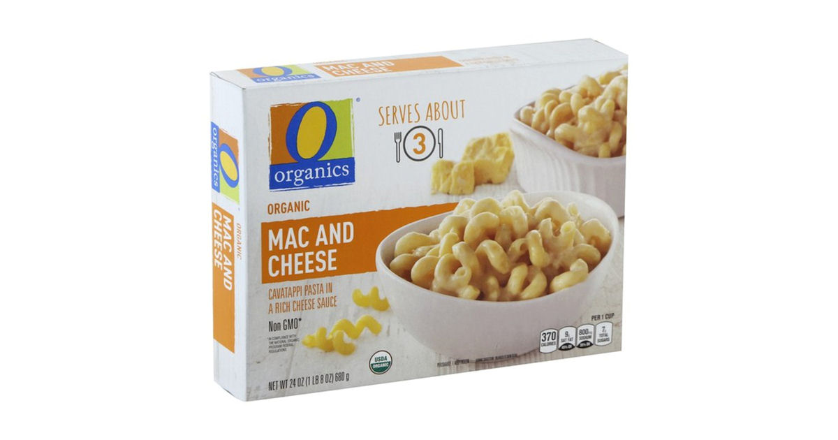 Free o organics mac cheese at shaws star markets free samples