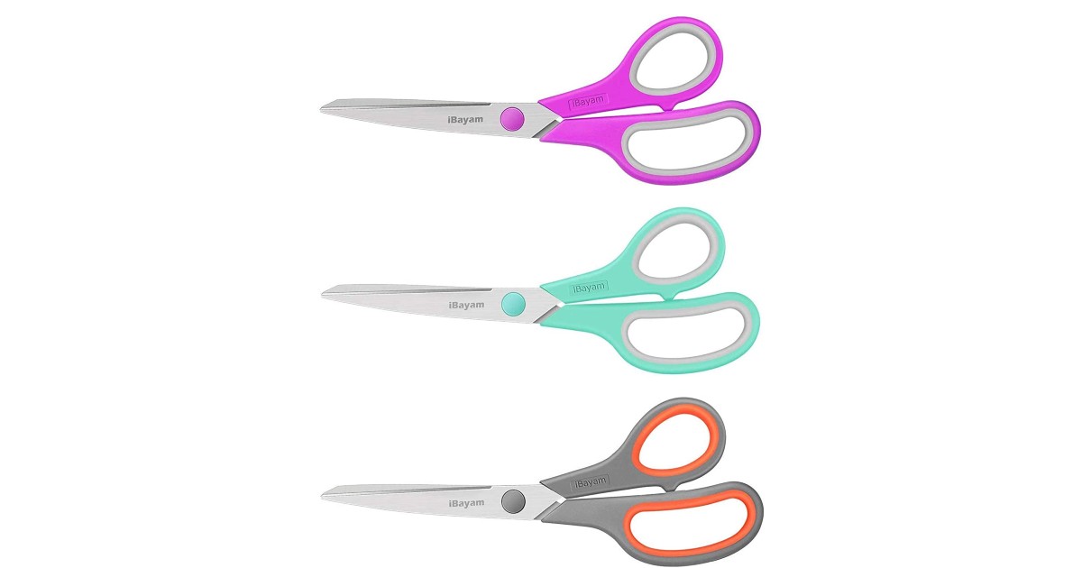 8-Inch Multipurpose Scissors 3-Pack ONLY $8.99 (Reg. $19)