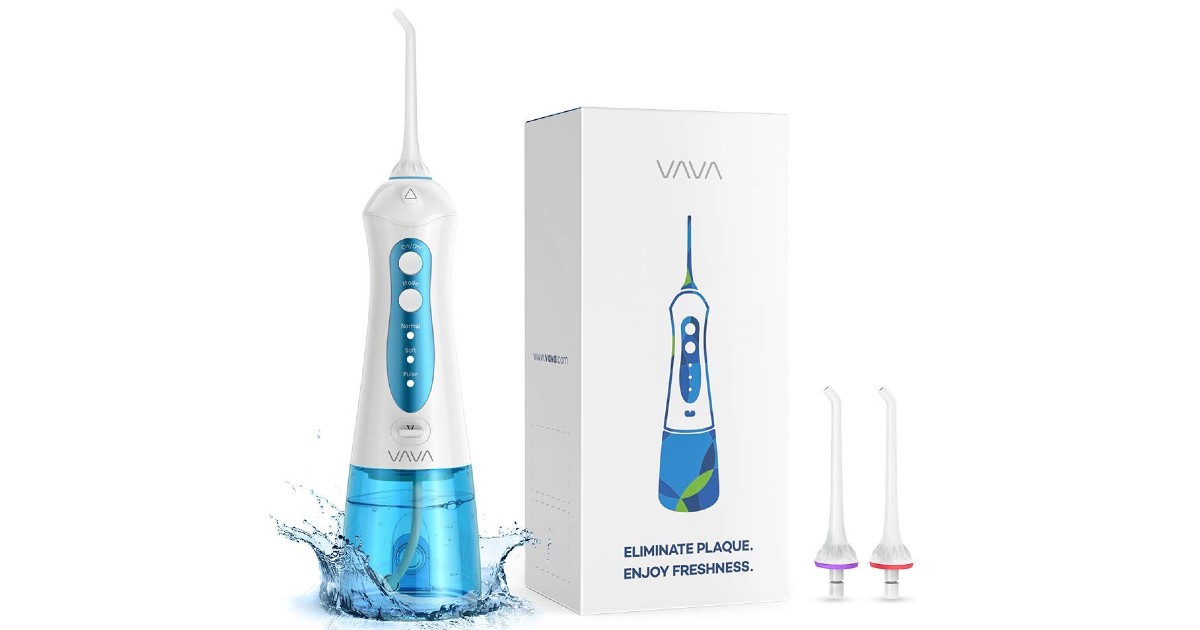 Cordless Water Flosser w/ 3 Cleaning Tips Just $19.99 (Reg $30)