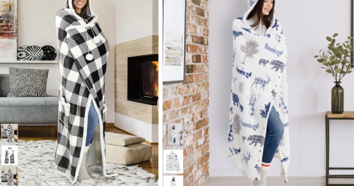 Hooded Sherpa Throws From $12.99 at Zulily (Reg $30)
