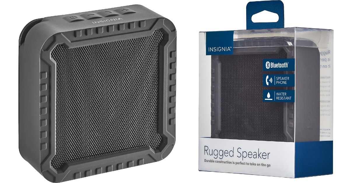 Insignia Rugged Portable Bluetooth Speaker ONLY $9.99 (Reg $20)