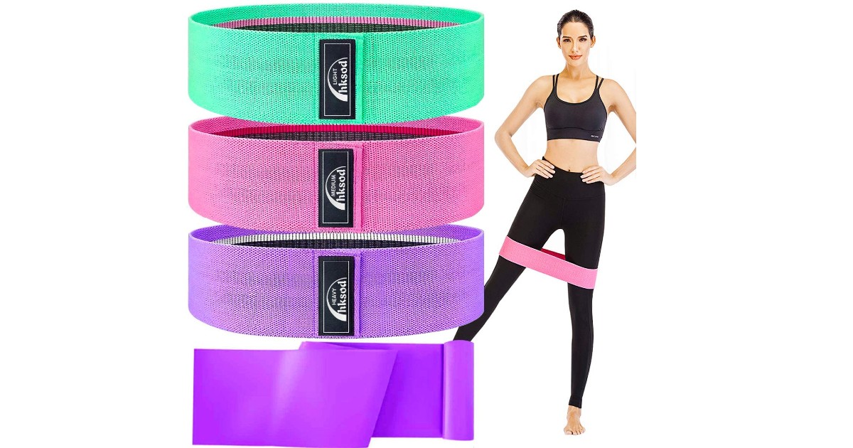 3 Pack of Booty Bands & 1 Resistance Band for Only 8.94 Daily Deals