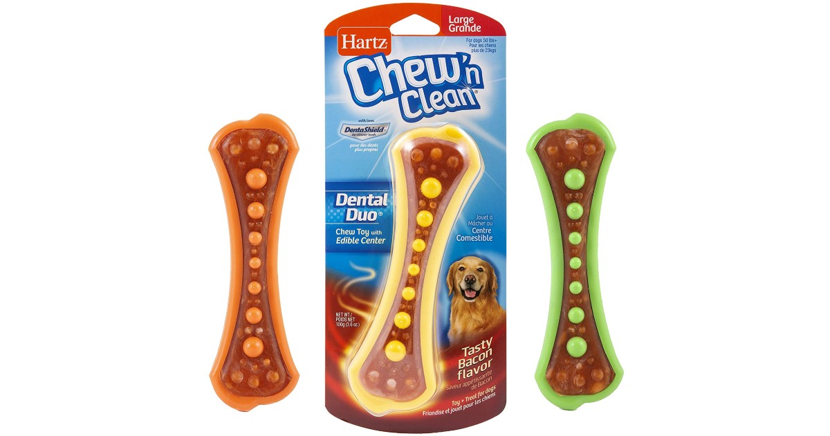 Hartz Chew 'n Clean Bacon Dog Chew Toy ONLY $4.47 (Reg $11)