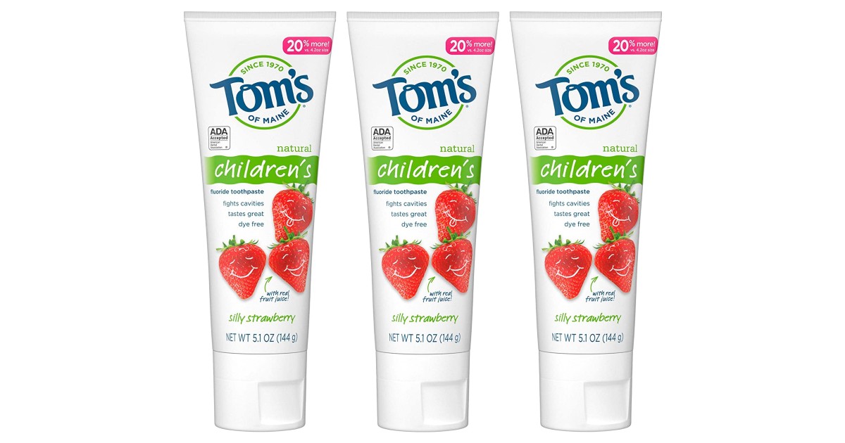 Tom's of Maine Children's Toothpaste 3-Pack ONLY $8.76 Shipped