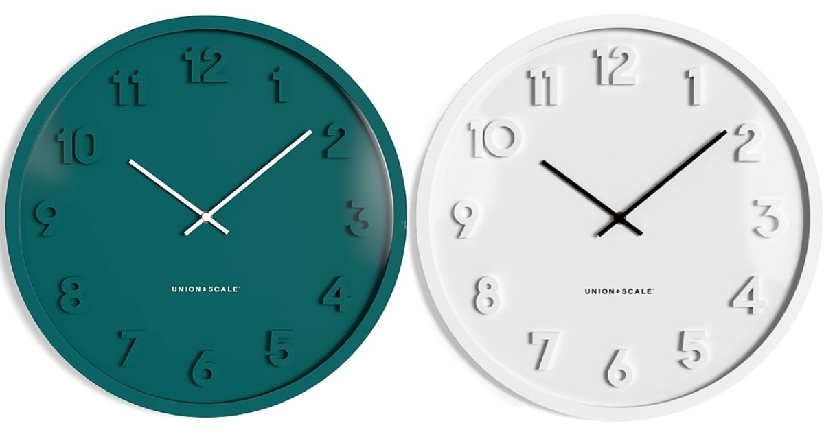 Essentials Wall Clock ONLY $8.99 Shipped (Reg $20)