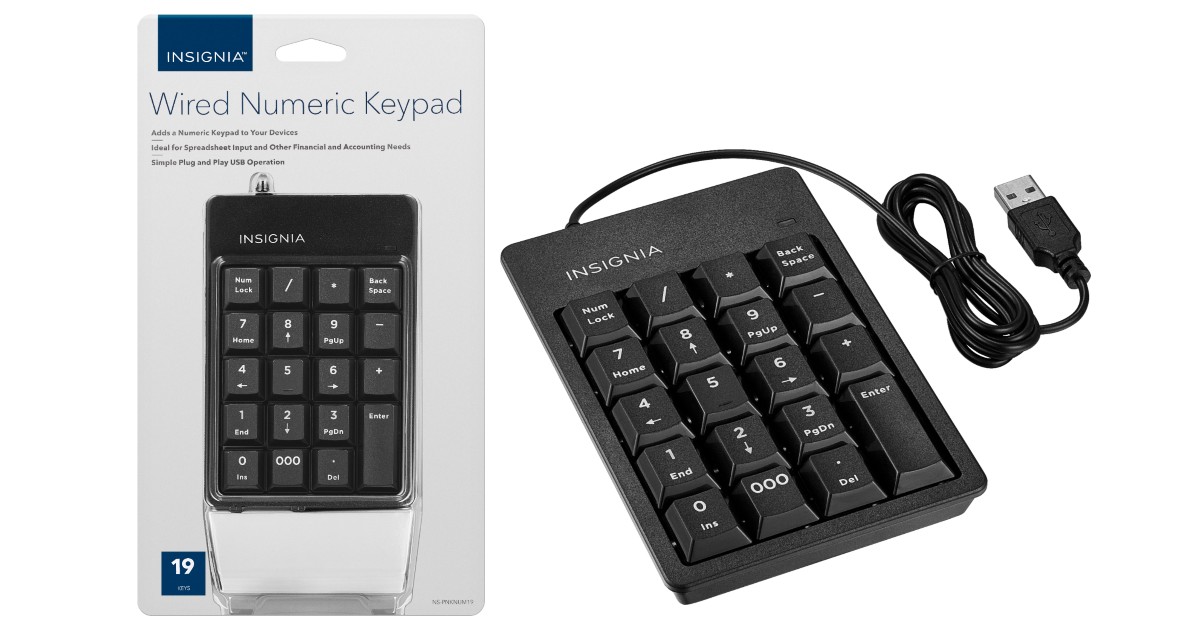Insignia Wired Keypad ONLY $4.99 (Reg $10) 