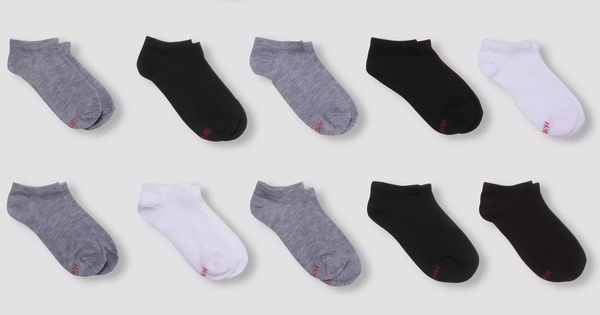 Hanes Boys' 20-Pack No Show Socks ONLY $6.99 (Reg. $14)