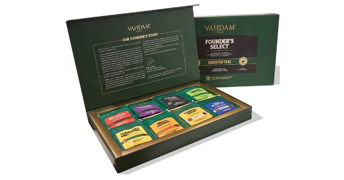 Save up to 40% off VAHDAM Tea Gift Sets