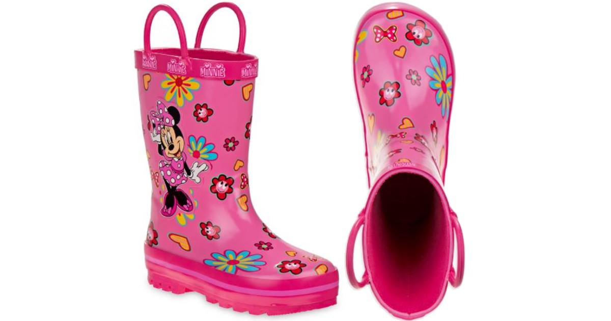 Disney Minnie Mouse Girls Rain Boots