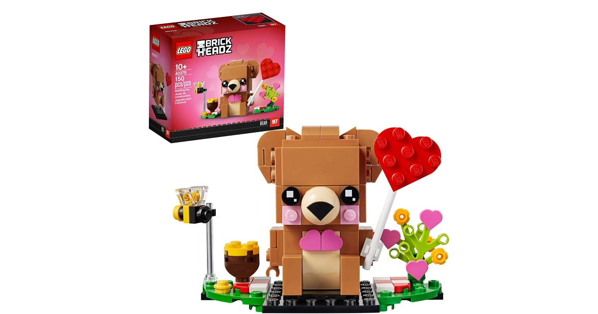 LEGO BrickHeadz Valentine's Bear on Amazon