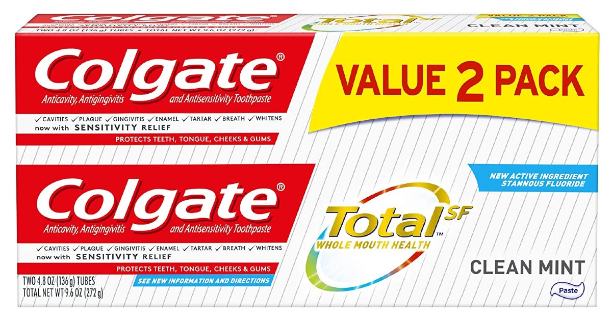 Colgate Total Toothpaste 2Pack ONLY 2.84 Shipped Daily Deals & Coupons