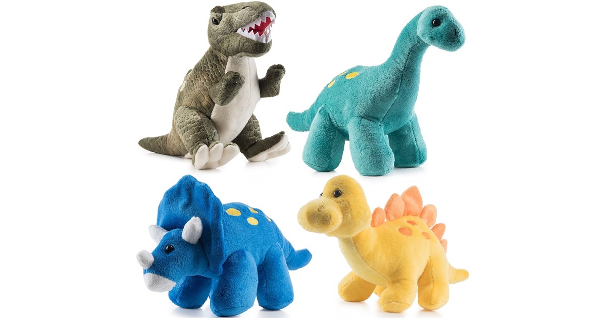 Plush Dinosaurs 4-Pack ONLY $22.99 (Reg $35)