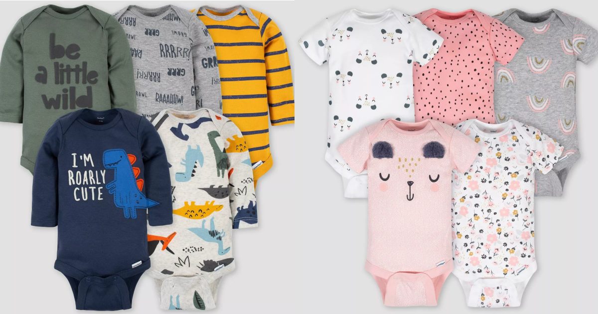 Gerber 5-Piece Baby Bodysuits ONLY $7.99 at Target