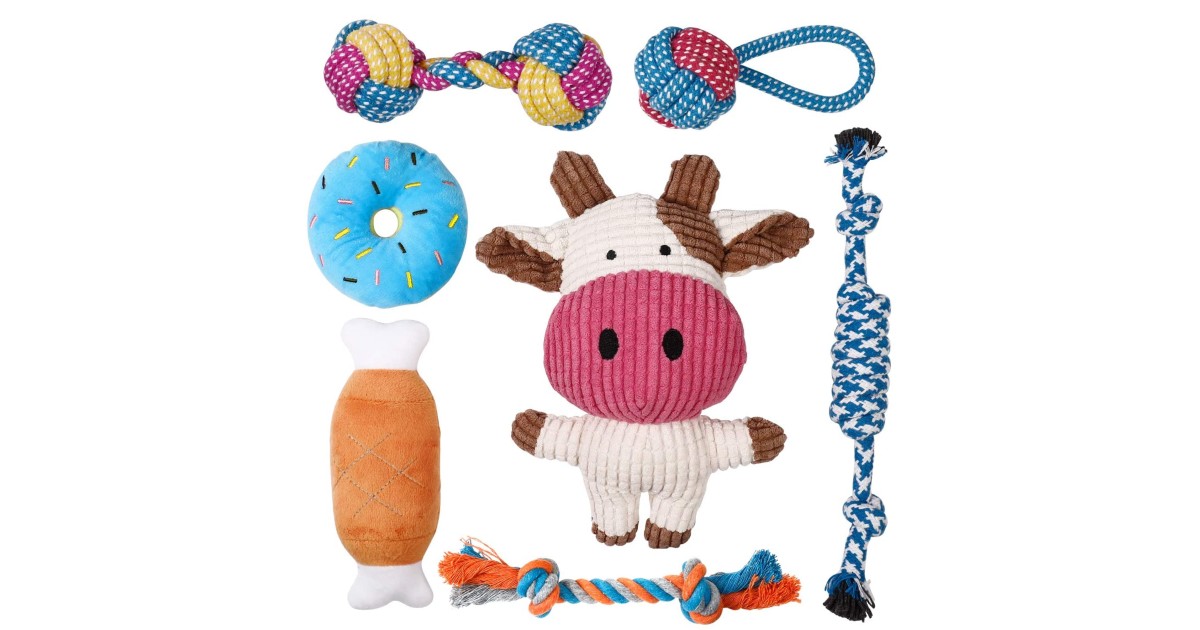 Toozey Puppy Toys for Small Dogs 7-Pack $12.74 (Reg. $30)