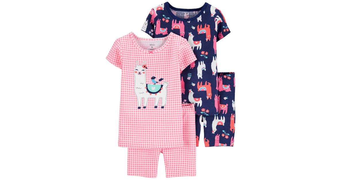 Carter's Baby Girls 4-Piece Pajama Set