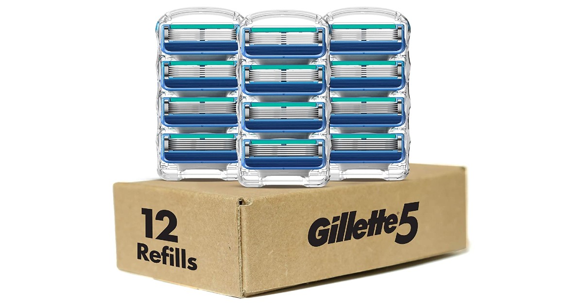 Gillette5 Men's Razor Blade Refills 12-ct 