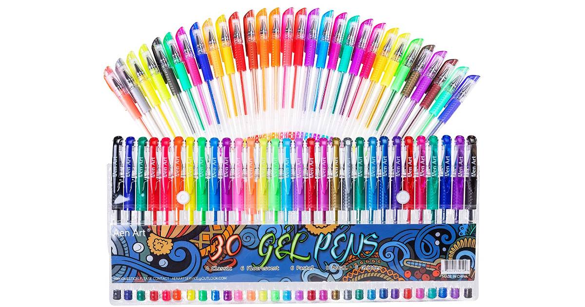 Gel Pens 30-Pack ONLY $7.64 (Reg. $16)