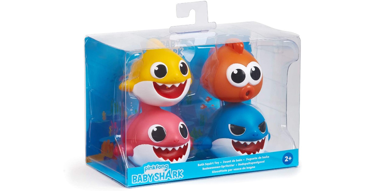 WowWee Baby Shark 4-Pack Bath Toys