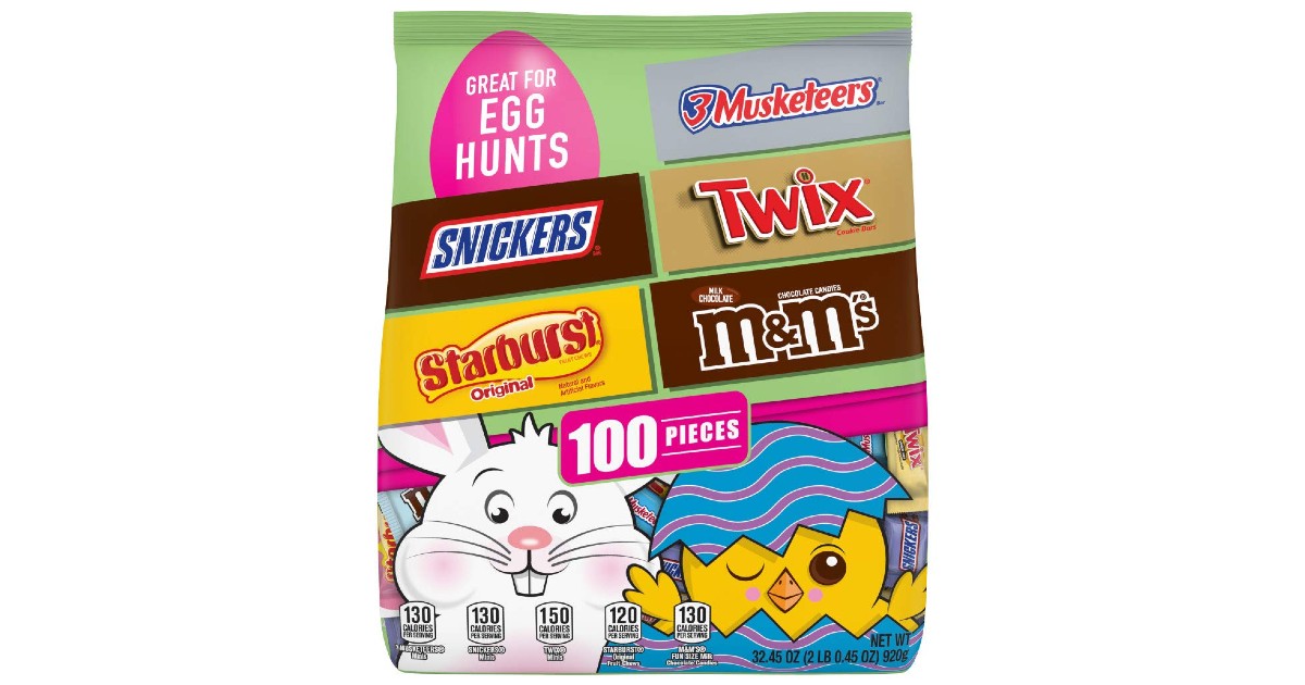 Mars Easter Candy Mix 100-Piece Bag for $8.98 at Amazon