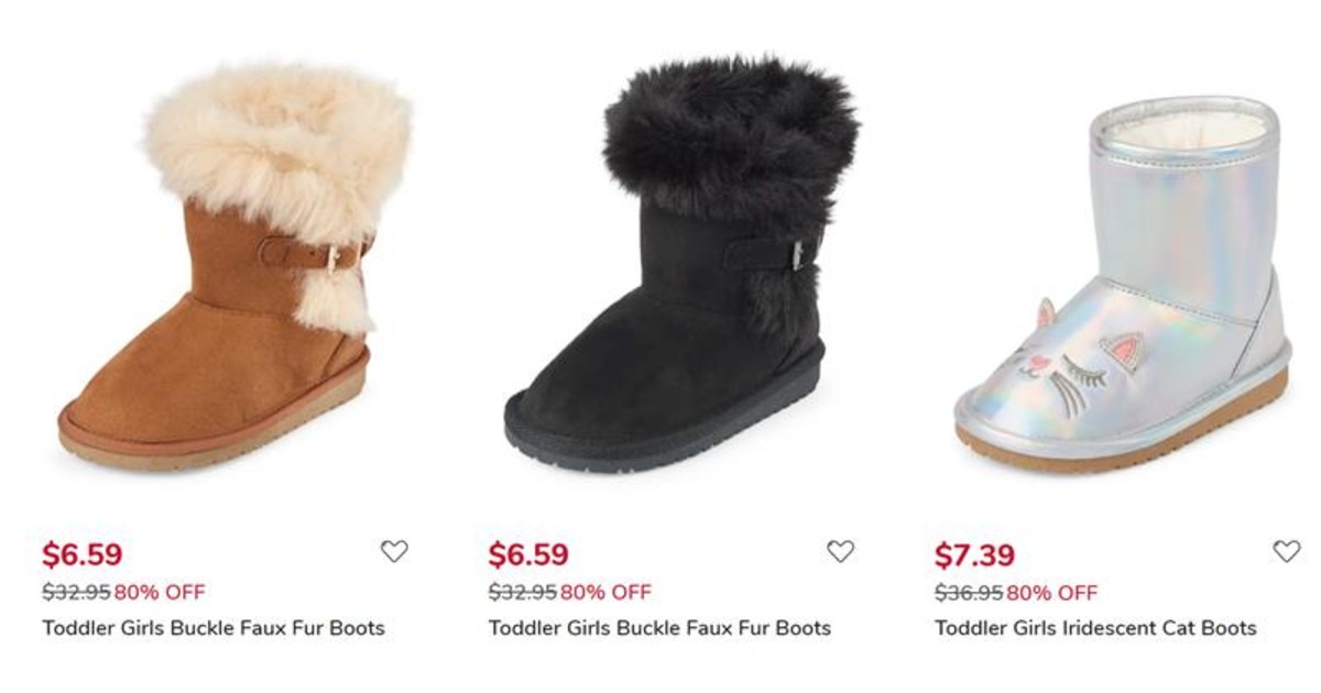 Toddler Girl Boots for $6.59 - 80% Off and FREE Shipping