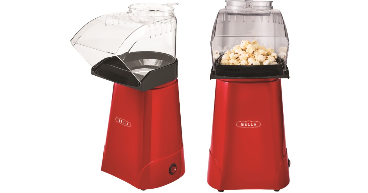 Bella 12Cup Hot Air Popcorn Maker ONLY 14.99 (Reg 30) Daily Deals
