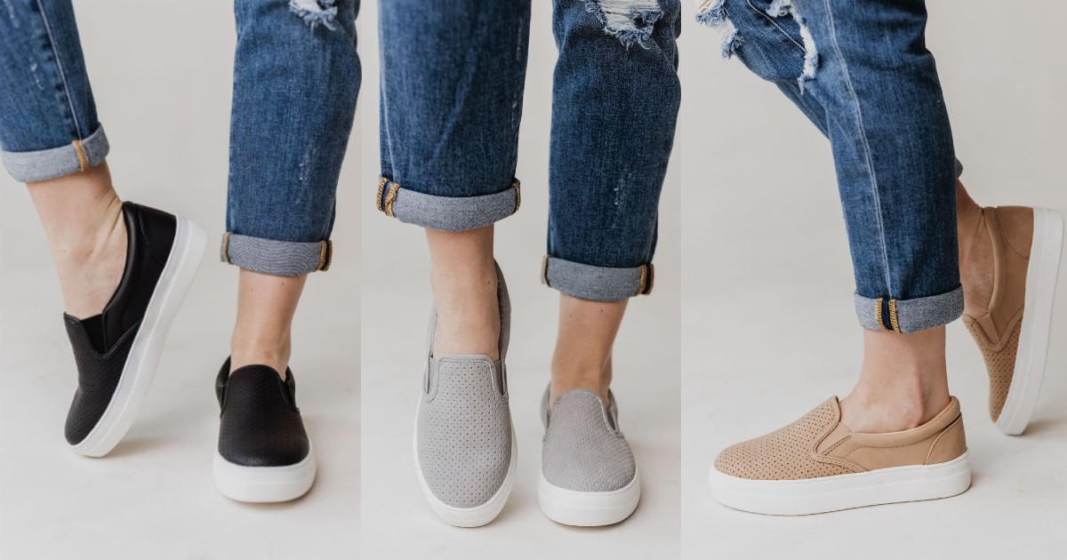 Platform Perforated Sneakers