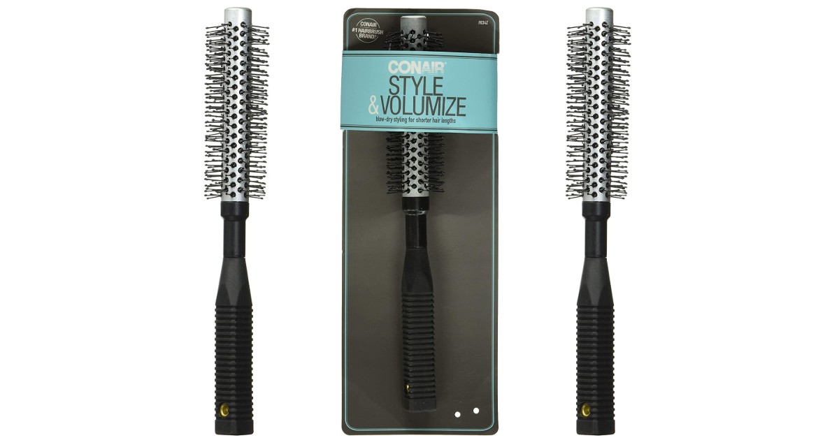 Conair Hot Curling Brush 2 for 6.43 on Amazon Daily Deals & Coupons