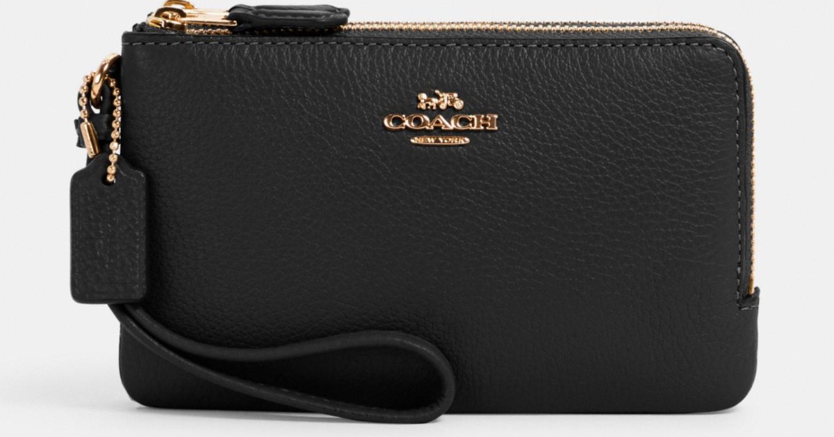 Coach Pebble Leather Wristlet ONLY $31.36 (Reg. $98)