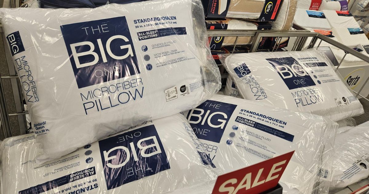 The Big One Microfiber Pillow ONLY 3.74 at Kohl's + Free Shipping