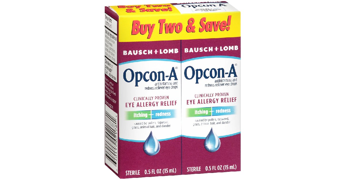 Opcon-A Redness Reliever Eye Drops 2-Pack